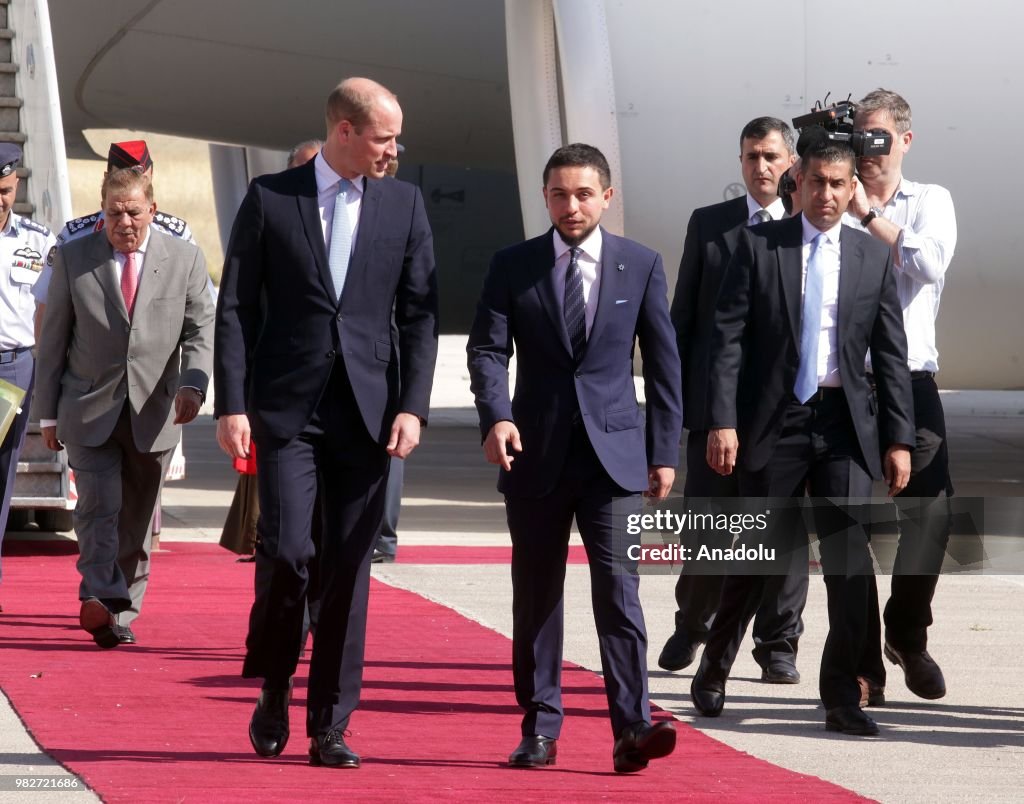 Prince Williams arrives at Jordan