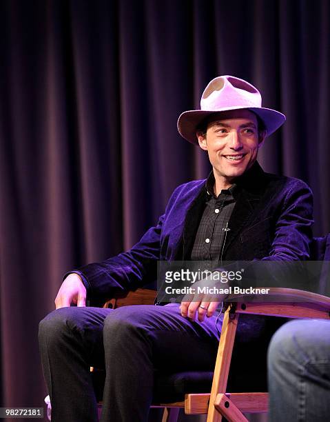 Singer/songwriter Jakob Dylan discusses his upcoming record "Women and Country" at the Grammy Museum on April 5, 2010 in Los Angeles, California.