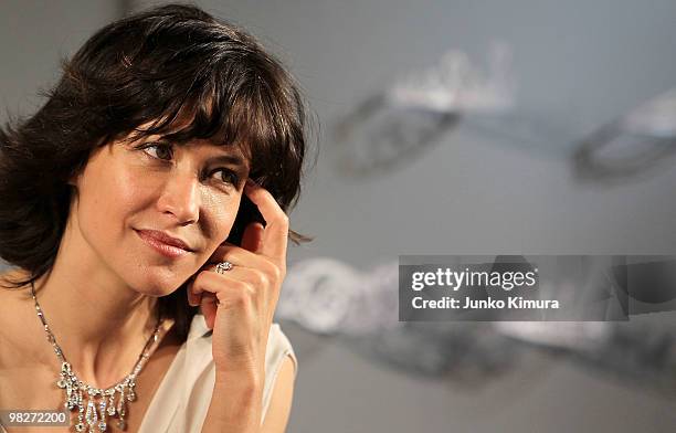 Actress Sophie Marceau attends the Chaumet 230th Anniversary press conference at Ebisu Garden Place on April 6, 2010 in Tokyo, Japan.