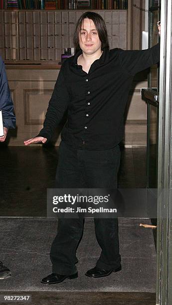 Kieran Culkin attends the Cinema Society with UGG & Suffolk County Film Commission's screening of "Paper Man" at the Crosby Street Hotel on April 5,...