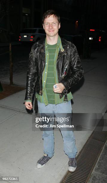 John Cameron Mitchell attends the Cinema Society with UGG & Suffolk County Film Commission's screening of "Paper Man" at the Crosby Street Hotel on...