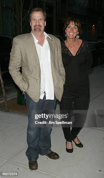 Actor Jeff Daniels and guest attend the Cinema Society with UGG & Suffolk County Film Commission's screening of "Paper Man" at the Crosby Street...