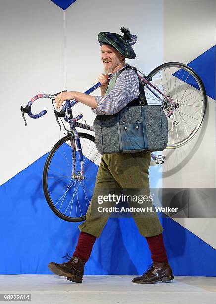 Actor Matthew Modine walks the runway at the 8th annual "Dressed To Kilt" Charity Fashion Show presented by Glenfiddich at M2 Ultra Lounge on April...