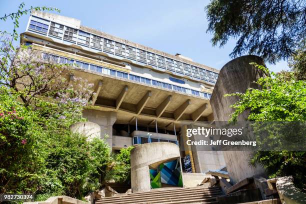 Argentina, Buenos Aires, Moreno national library, Brutalist architecture.