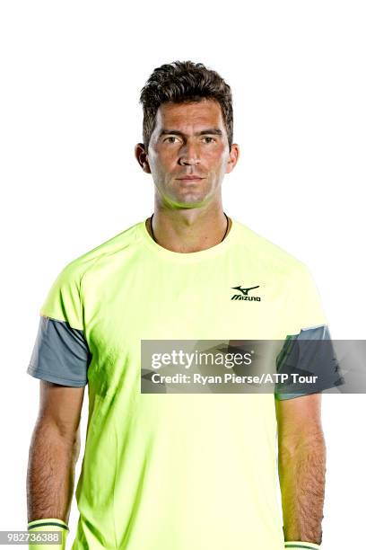 Horia Tecau of Romania poses for portraits during the Australian Open at Melbourne Park on January 14, 2018 in Melbourne, Australia.