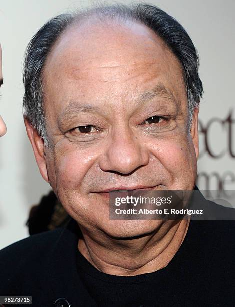 Actor Cheech Marin arrives at the premiere of IndustryWorks' "The Perfect Game" on April 5, 2010 in Los Angeles, California.