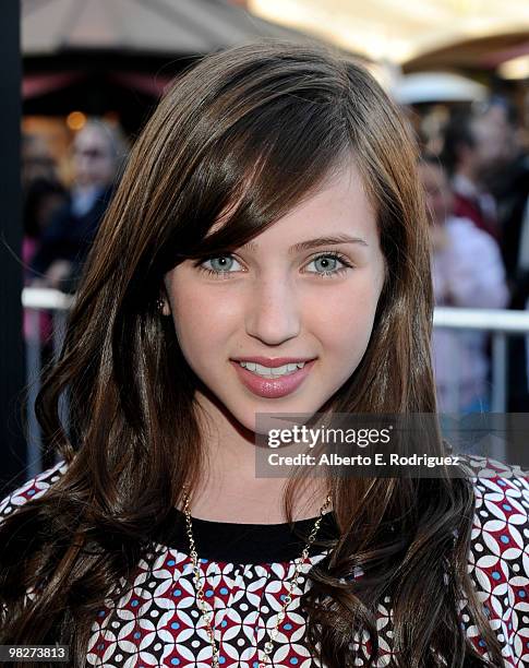 Actress Ryan Newman arrives at the premiere of IndustryWorks' "The Perfect Game" on April 5, 2010 in Los Angeles, California.