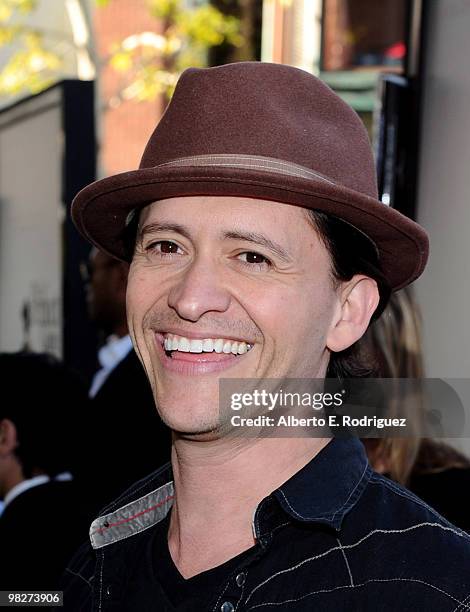 Actor Clifton Collins Jr. Arrives at the premiere of IndustryWorks' "The Perfect Game" on April 5, 2010 in Los Angeles, California.