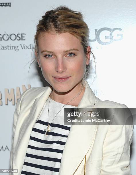 Dree Hemingway attends the Cinema Society with UGG & Suffolk County Film Commission's screening of "Paper Man" at the Crosby Street Hotel on April 5,...