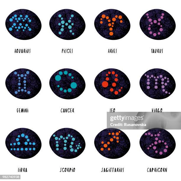 zodiac-icons - astrologisches luftzeichen stock-grafiken, -clipart, -cartoons und -symbole