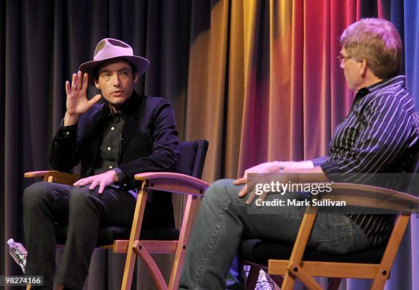 Singer/songwriter Jakob Dylan discusses his upcoming record 'Women and Country' with GRAMMY Museum executive director Robert Santelli at The GRAMMY...
