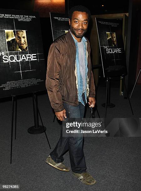 Actor Chiwetel Ejiofor attends the premiere of "The Square" at the Landmark Theater on April 5, 2010 in Los Angeles, California.