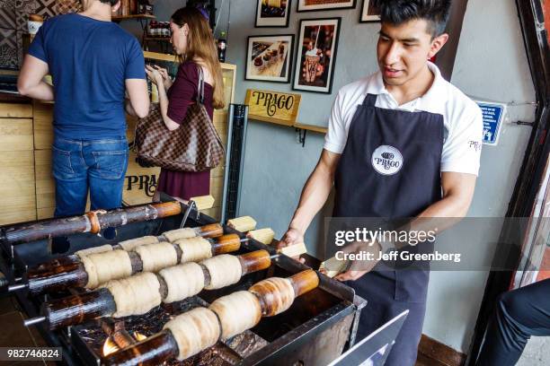 Mexico City, Del Carmen, Prago, dessert shop, Czech cinnamon pastry maker.