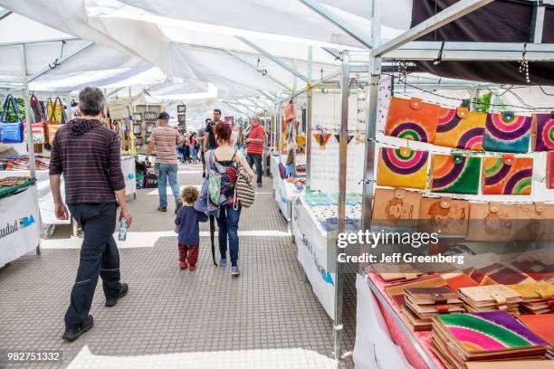 Vendors at the Craft Fair at Plaza Francia Feria, Artesanal Plaza Francia.