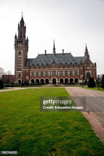 Peace Palace in The Hague, Netherlands.