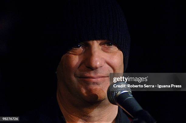 Italian musician Sergio Caputo performs at Bravo Cafe on March 31, 2010 in Bologna, Italy.