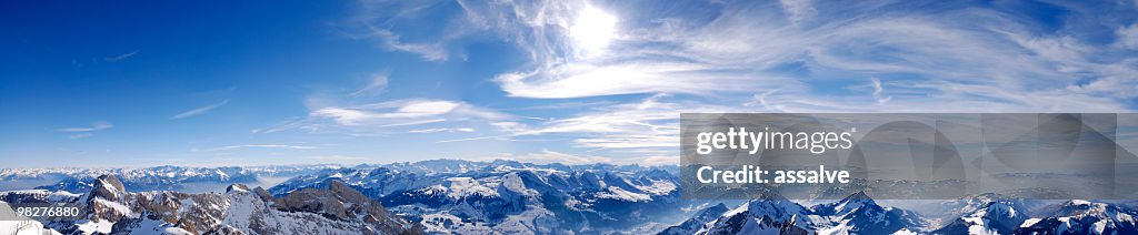 Panorama of swiss alps (XXL)
