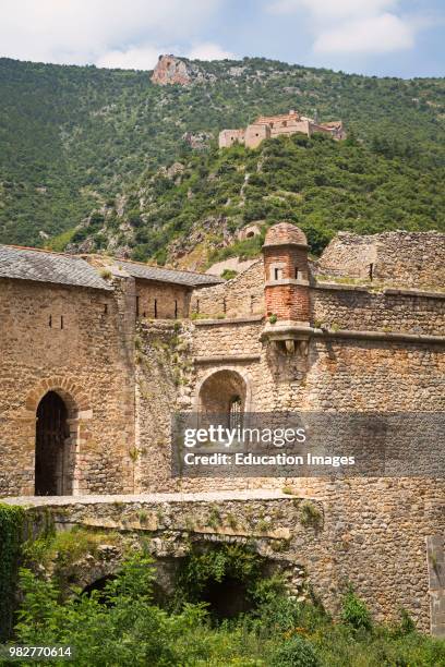 Fortifications designed by the Marquis de Vauban at Villefranche-de-Confluent, Pyr-n-es-Orientales Department, Languedoc-Roussillon, France. Twelve...