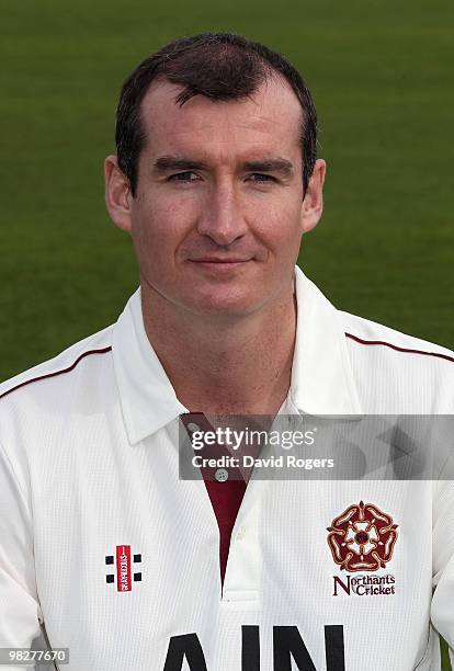 Mal Loye of Northamptonshire poses for a portrait during the photocall held at the County Ground on April 6, 2010 in Northampton, England.