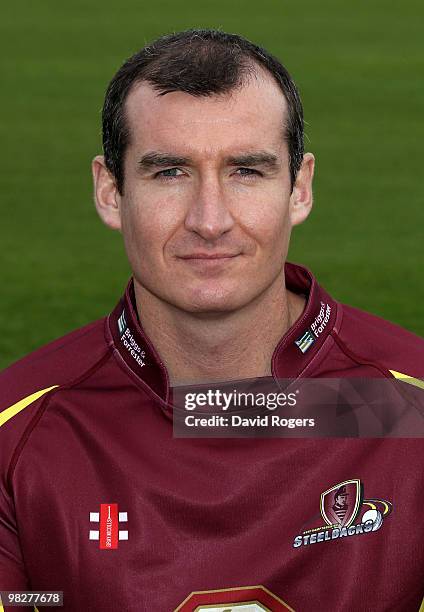 Mal Loye of Northamptonshire poses for a portrait during the photocall held at the County Ground on April 6, 2010 in Northampton, England.