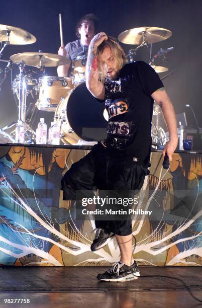 Bert McCracken of The Used performs on stage at the Festival Hall on 26th May 2007 in Melbourne, Australia.