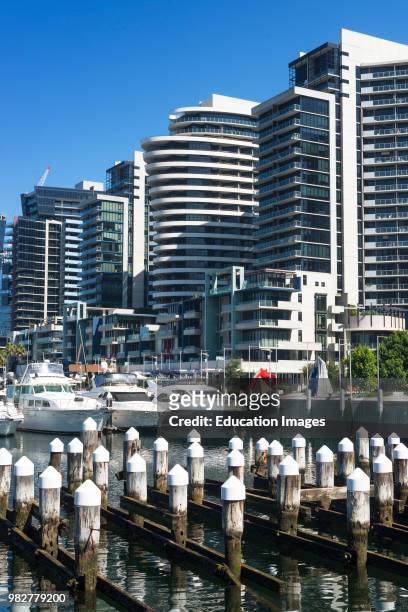 Waterfront City in Melbourne Docklands. Victoria, Australia.