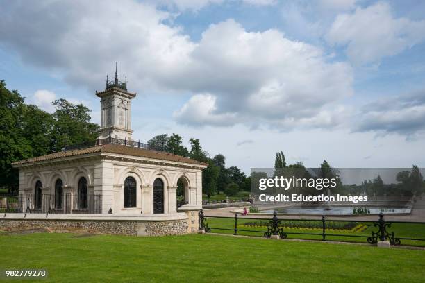 The Italian Gardens in Kensington Gardens, Lancaster Gate, London, England.