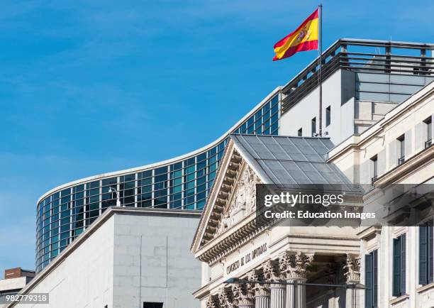 Spanish Parliament or Congreso de los Diputados in Madrid Spain.