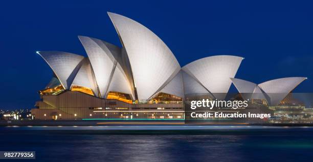 Sydney Opera House after dark. NSW, Australia.