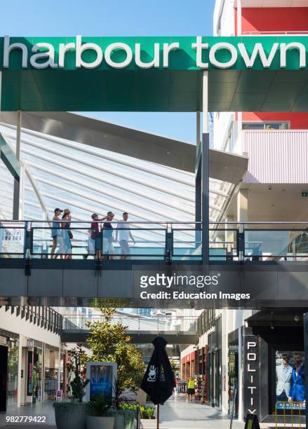 Melbourne Docklands / Residential and Shopping in Harbour Town. Melbourne Victoria Australia.