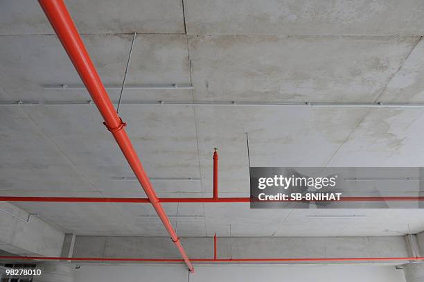 fire security and sprinkler - nihat stock pictures, royalty-free photos & images