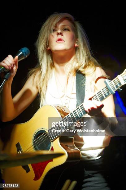 Ellie Goulding performs on stage at O2 Academy on March 31, 2010 in Sheffield, England.