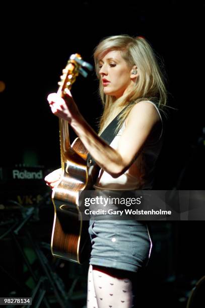 Ellie Goulding performs on stage at O2 Academy on March 31, 2010 in Sheffield, England.