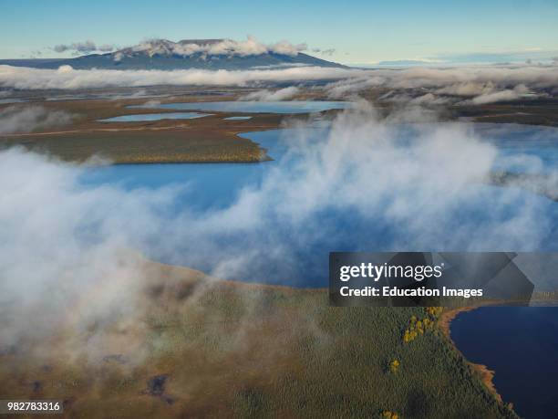 Aerial view of Mount Susitna. South Central Alaska. United States of America.