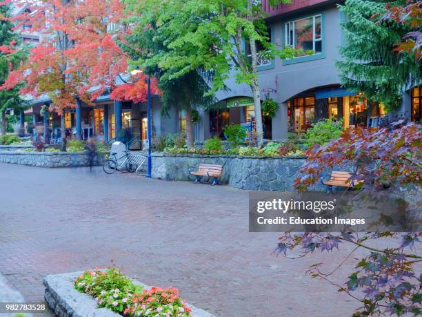 Street scene. Whistler. British Columbia. Canada.