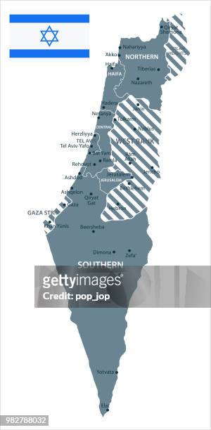 illustrazioni stock, clip art, cartoni animati e icone di tendenza di 30 - israele - scala di grigi isolata 10 - negev