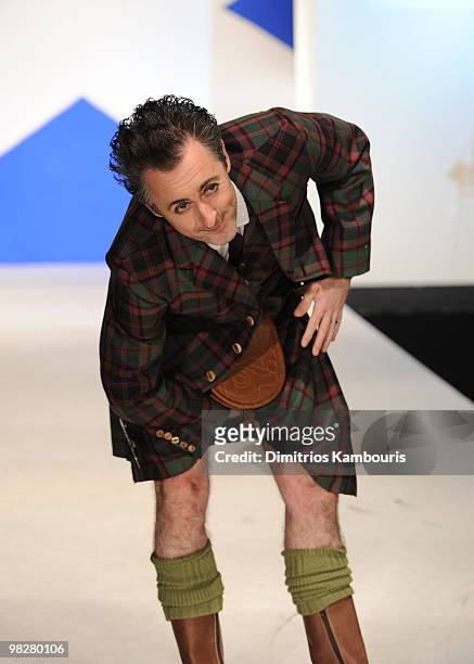 Actor Alan Cumming attends the 8th annual "Dressed To Kilt" Charity Fashion Show at M2 Ultra Lounge on April 5, 2010 in New York City.