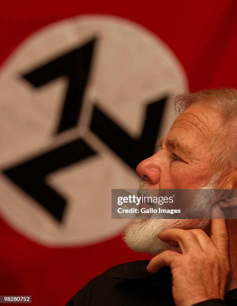 Members of the Afrikaner Weerstandsbeweging , a right-wing political Nieuwsfoto's - Getty Images