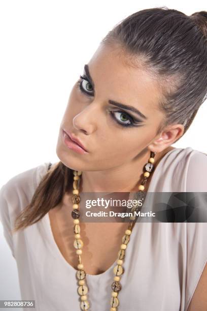 Glamour Woman With Fashion Eye Makeup High-Res Stock Photo