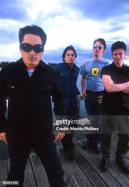 Weta pose for a group portrait in 2000 in Melbourne, Australia.