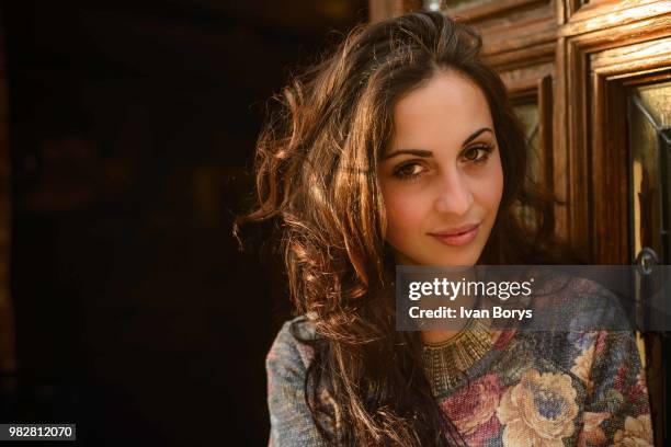 portrait of young woman, lviv, ukraine - lviv oblast stock pictures, royalty-free photos & images