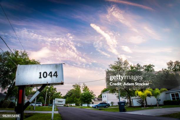 mailbox sunset - stocker stock pictures, royalty-free photos & images