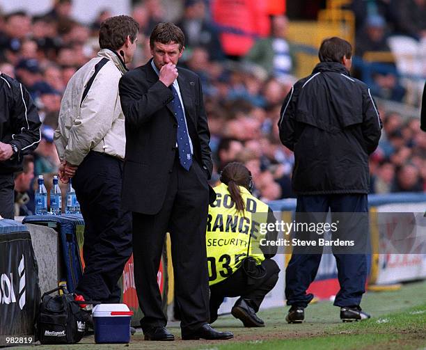 Tranmere Manager Kevin Sheedy shows his dismany during the Queens Park Rangers v Tranmere Rovers Nationwide First Division match played at Loftus...