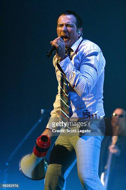 Scott Weiland of Stone Temple Pilots performs at The Louisville Palace Theater on March 30, 2010 in Louisville, Kentucky.