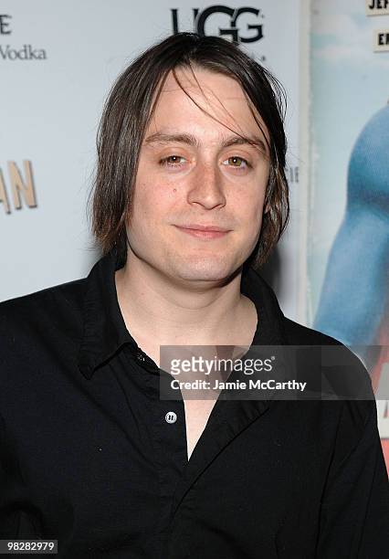 Kieran Culkin attends the Cinema Society with UGG & Suffolk County Film Commission's screening of "Paper Man" at the Crosby Street Hotel on April 5,...