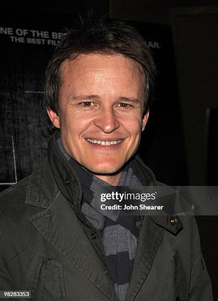 Actor Damon Herriman arrives at the Los Angeles premiere of 'The Square' at the Landmark Theater on April 5, 2010 in Los Angeles, California.