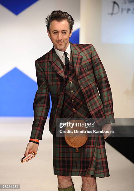 Actor Alan Cumming attends the 8th annual "Dressed To Kilt" Charity Fashion Show at M2 Ultra Lounge on April 5, 2010 in New York City.