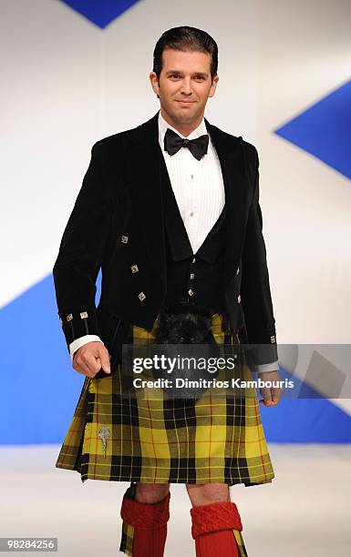 Donald Trump Jr. Attends the 8th annual "Dressed To Kilt" Charity Fashion Show at M2 Ultra Lounge on April 5, 2010 in New York City.