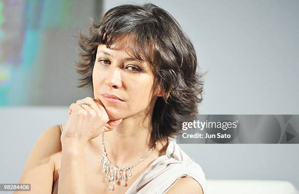 Actress Sophie Marceau attends Chaumet 230th Anniversary press conference at Joel Robuchon on April 6, 2010 in Tokyo, Japan.