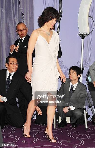Actress Sophie Marceau attends Chaumet 230th Anniversary press conference at Joel Robuchon on April 6, 2010 in Tokyo, Japan.